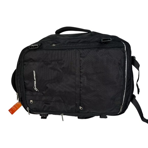 Maelstrom KB-05 Unisex Black Nylon Adjustable Strap Travel Backpack - Picture 4 of 13